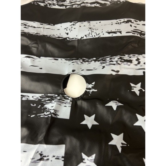 15 " Black White Vintage American Flag Spare Tire Cover Waterproof Dust-Proof - Picture 2 of 5